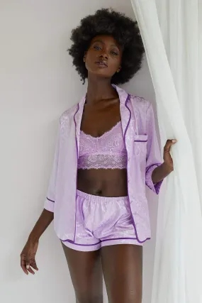 Tracey Lilac Leopard PJ Set