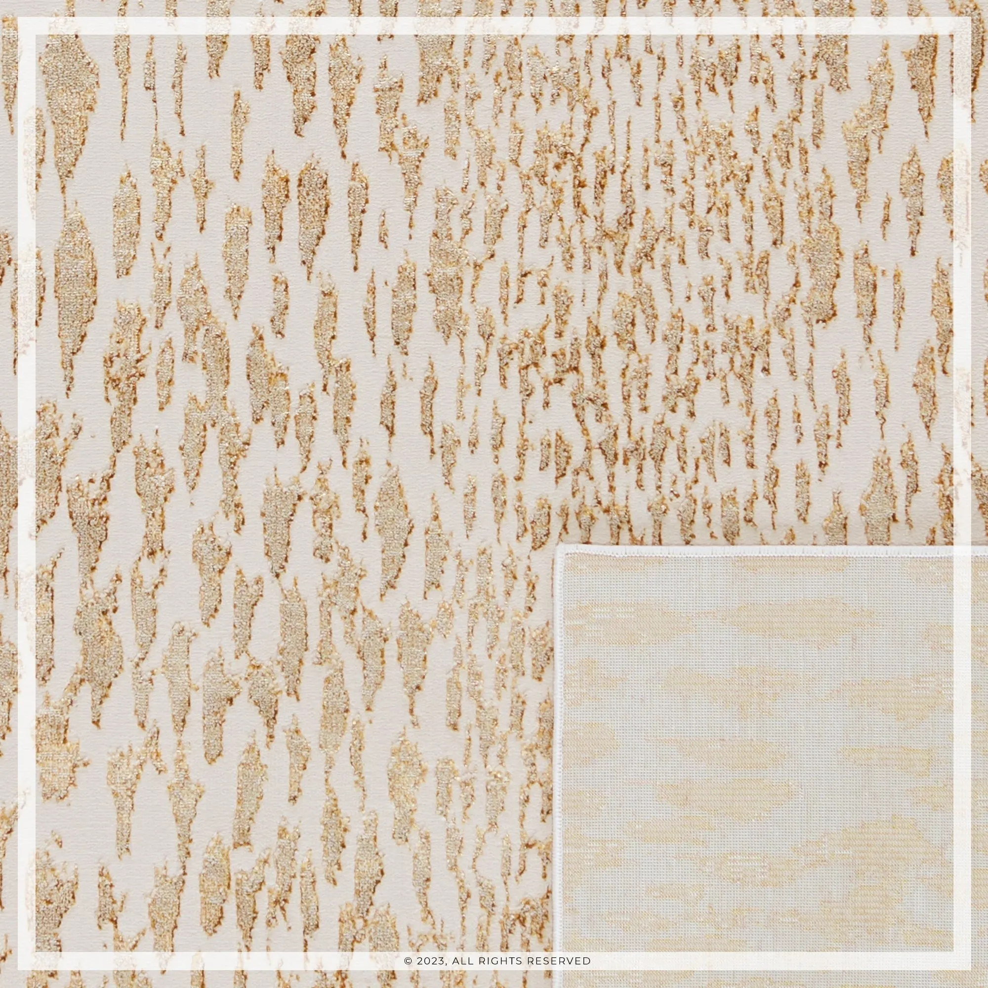 UJR0280 Luxury Power-Loomed Synthetic Medium-Pile Rug