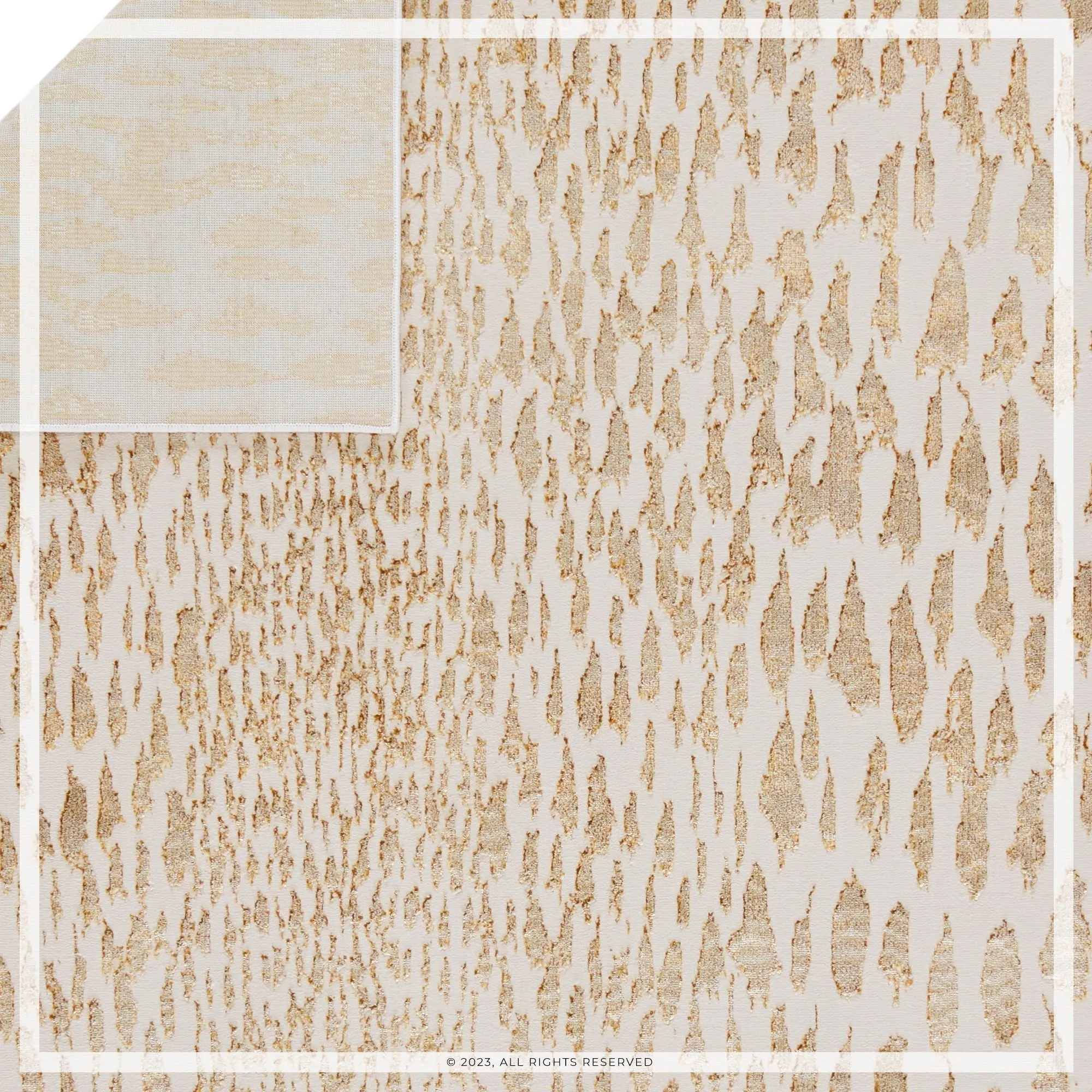 UJR0280 Luxury Power-Loomed Synthetic Medium-Pile Rug