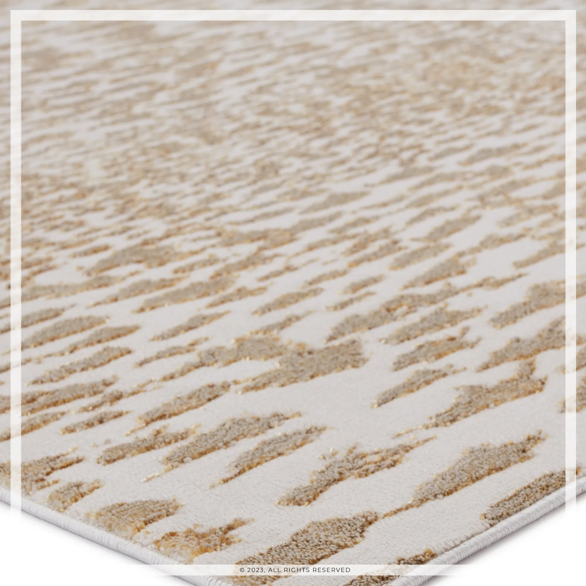 UJR0280 Luxury Power-Loomed Synthetic Medium-Pile Rug