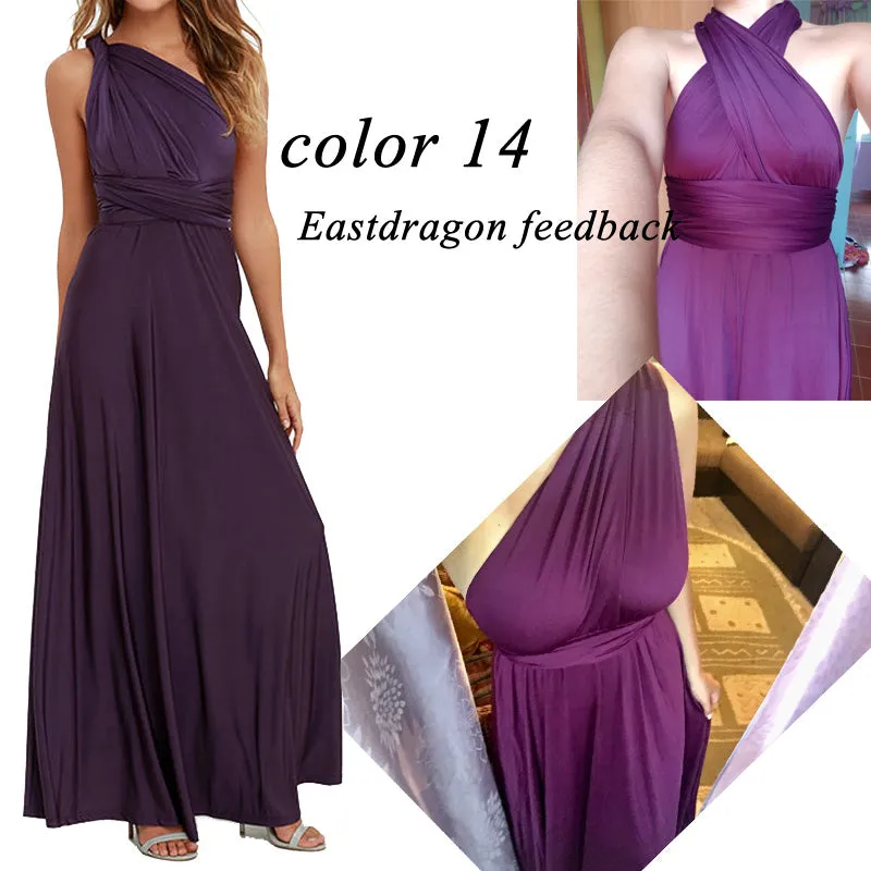 VenusFox Sexy Bridesmaids Boho Maxi Club Long Dress