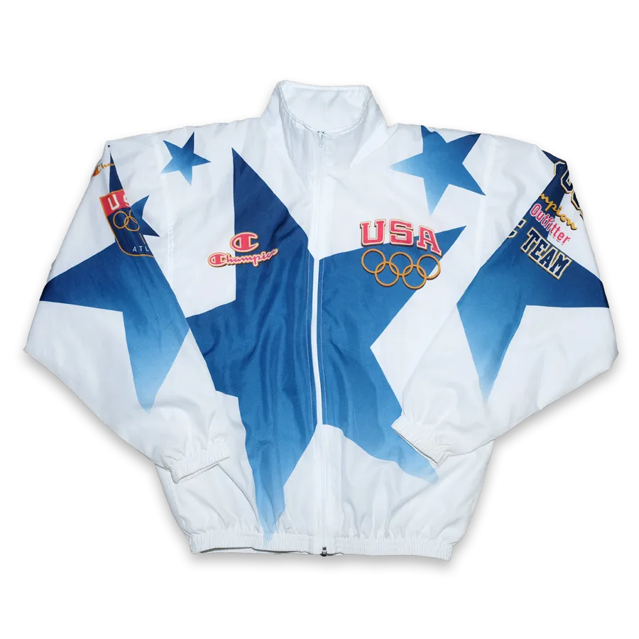 Vintage Champion Atlanta 1996 Olympic Games Track Jacket Large