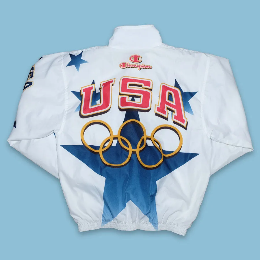 Vintage Champion Atlanta 1996 Olympic Games Track Jacket Large