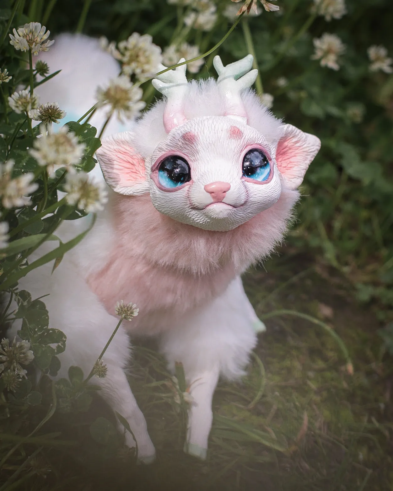 White baby deer