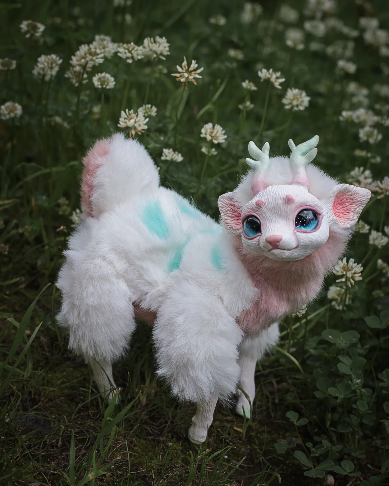 White baby deer