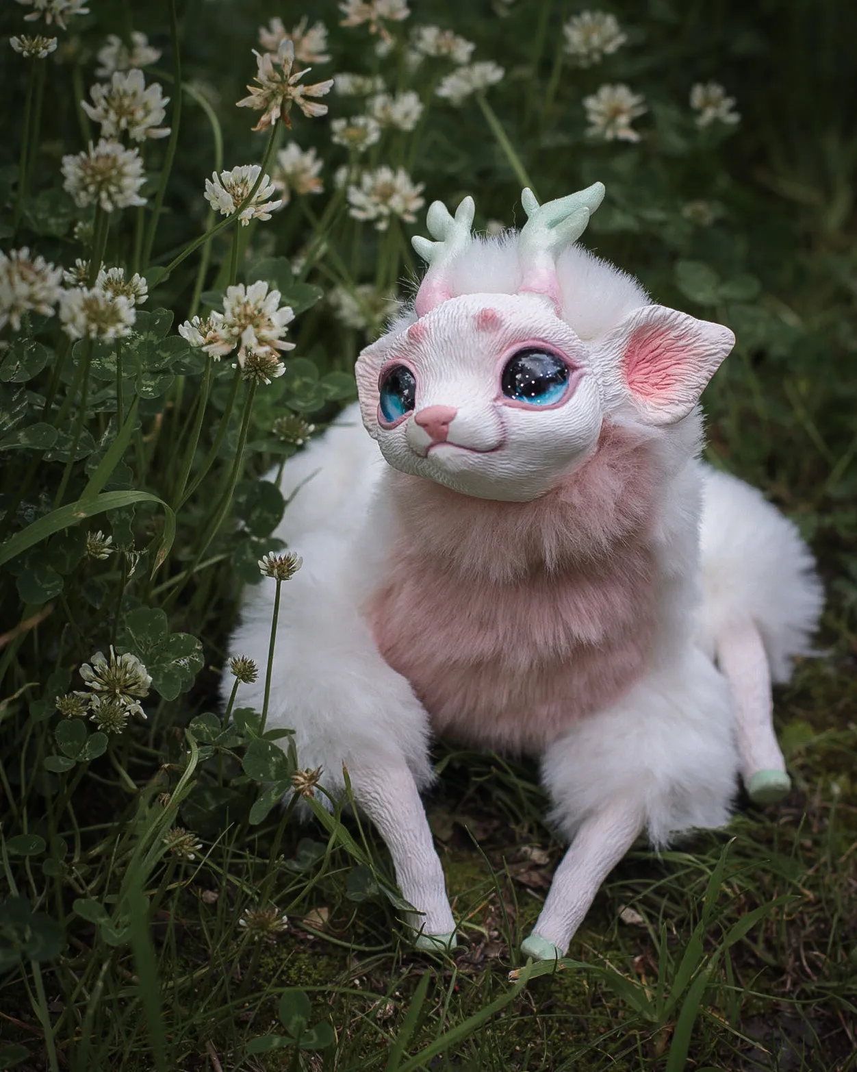 White baby deer