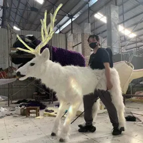 White Deer Suit Christmas Elk Costume-MCSTC006