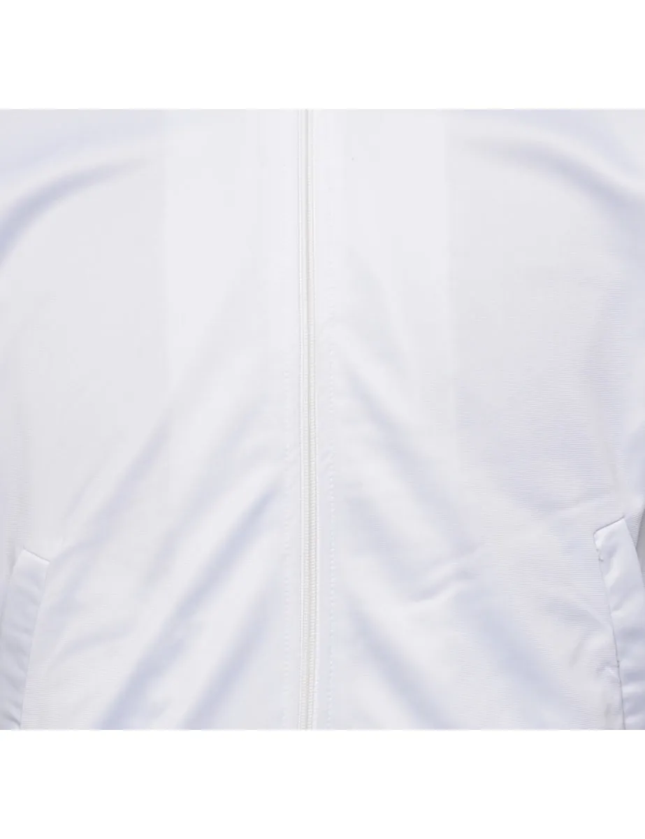 White Track Top - S