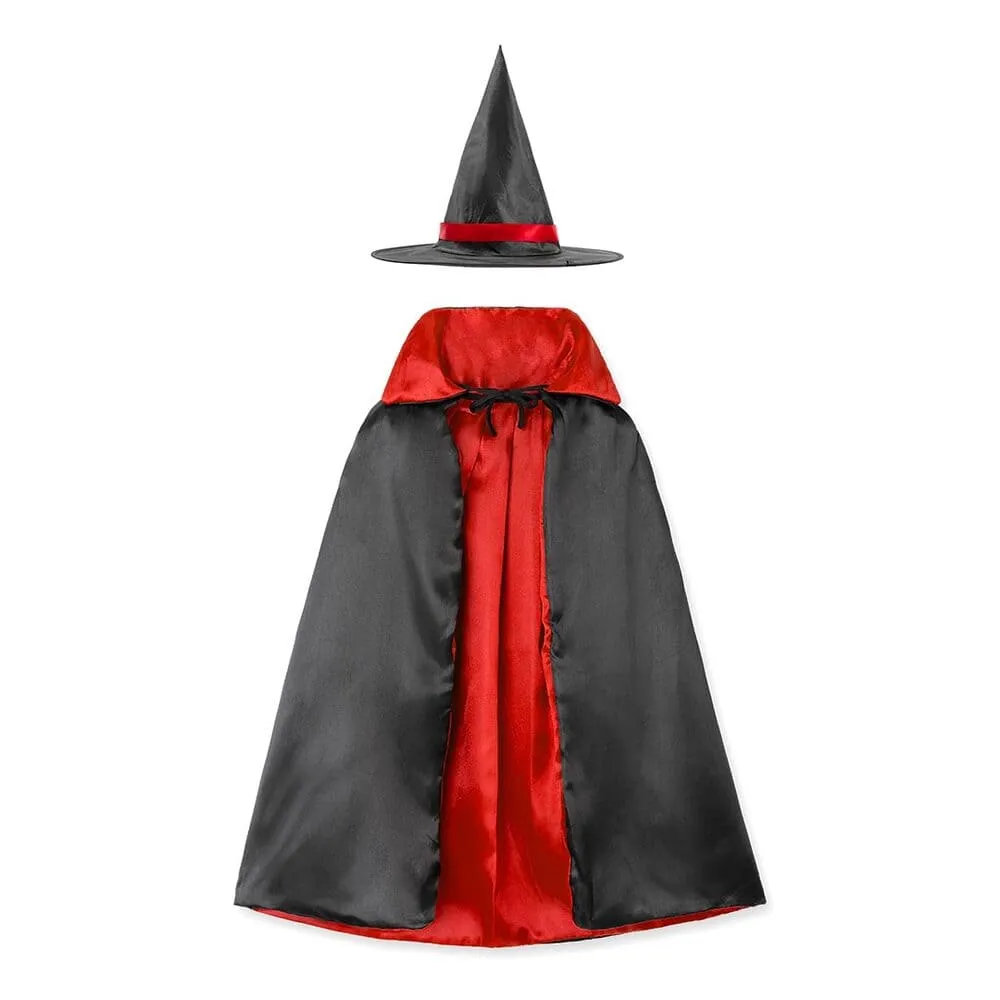 'Wizard' Costume Cape Set (Hat, Magic Wand Set)
