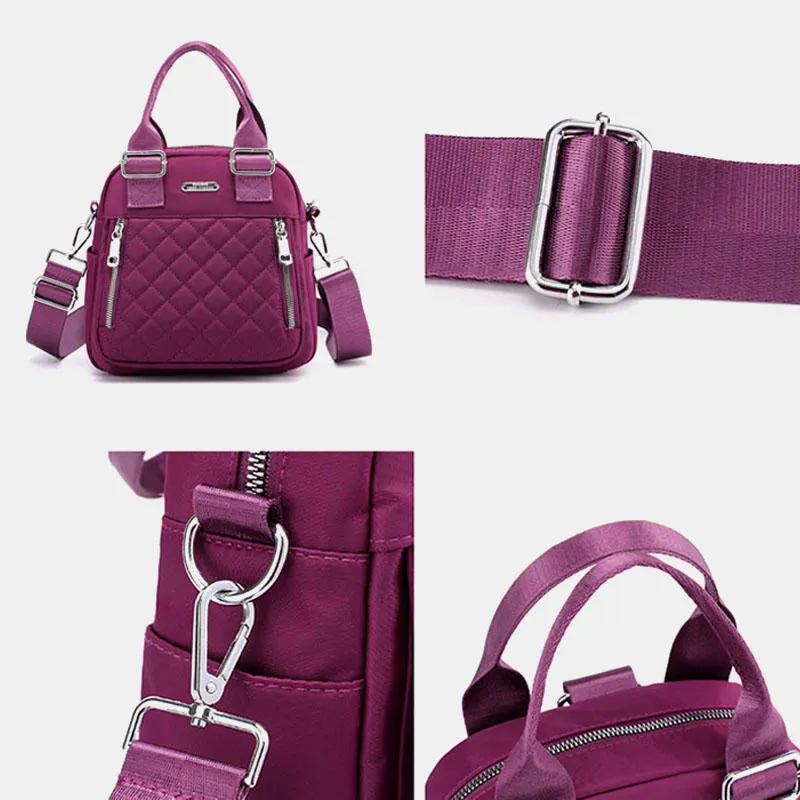 Women Large Capacity Multifunctional Waterproof Multi-Layer Shoulder Bag Backpack
