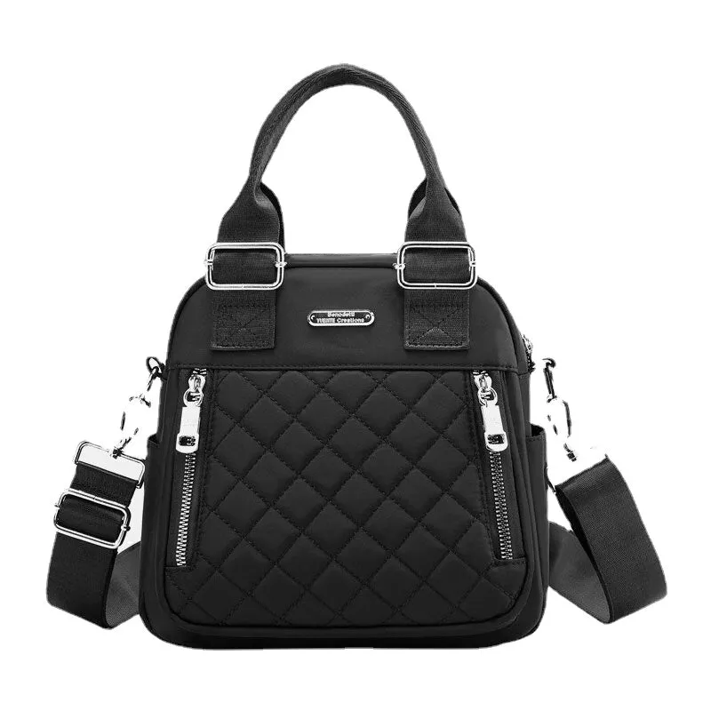 Women Large Capacity Multifunctional Waterproof Multi-Layer Shoulder Bag Backpack