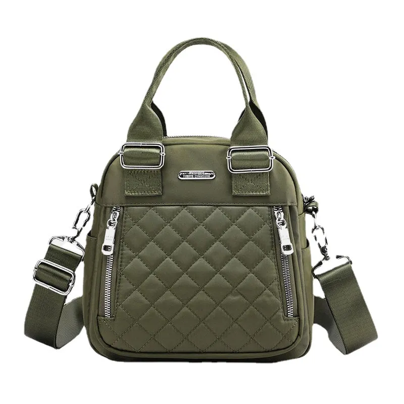 Women Large Capacity Multifunctional Waterproof Multi-Layer Shoulder Bag Backpack
