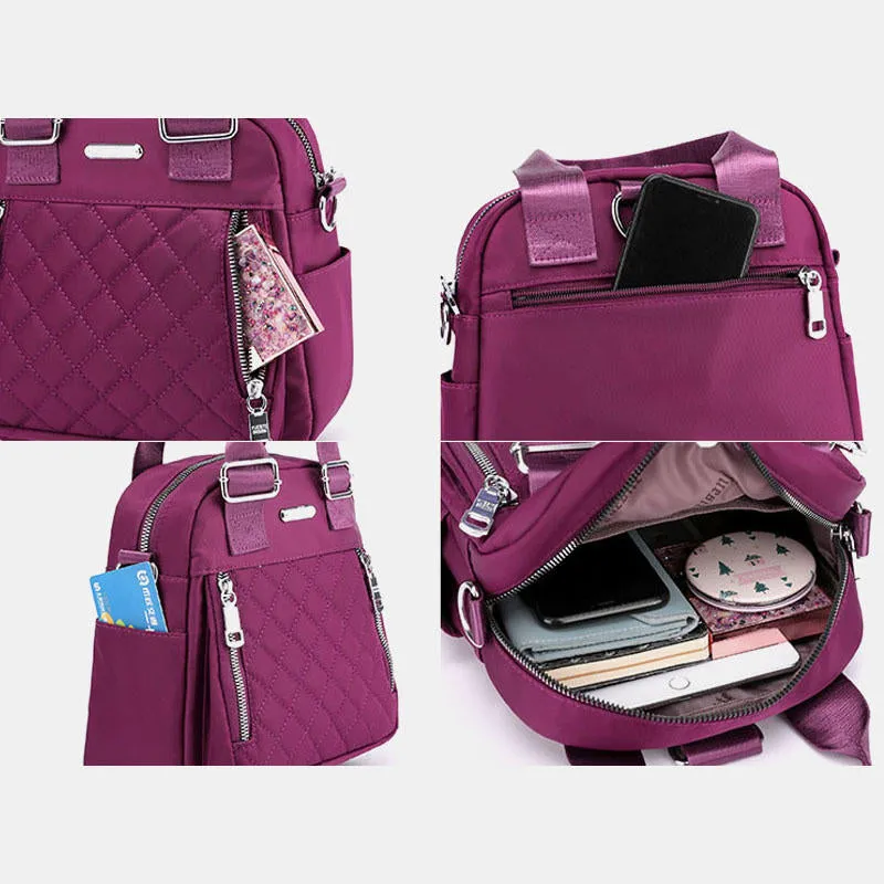Women Large Capacity Multifunctional Waterproof Multi-Layer Shoulder Bag Backpack