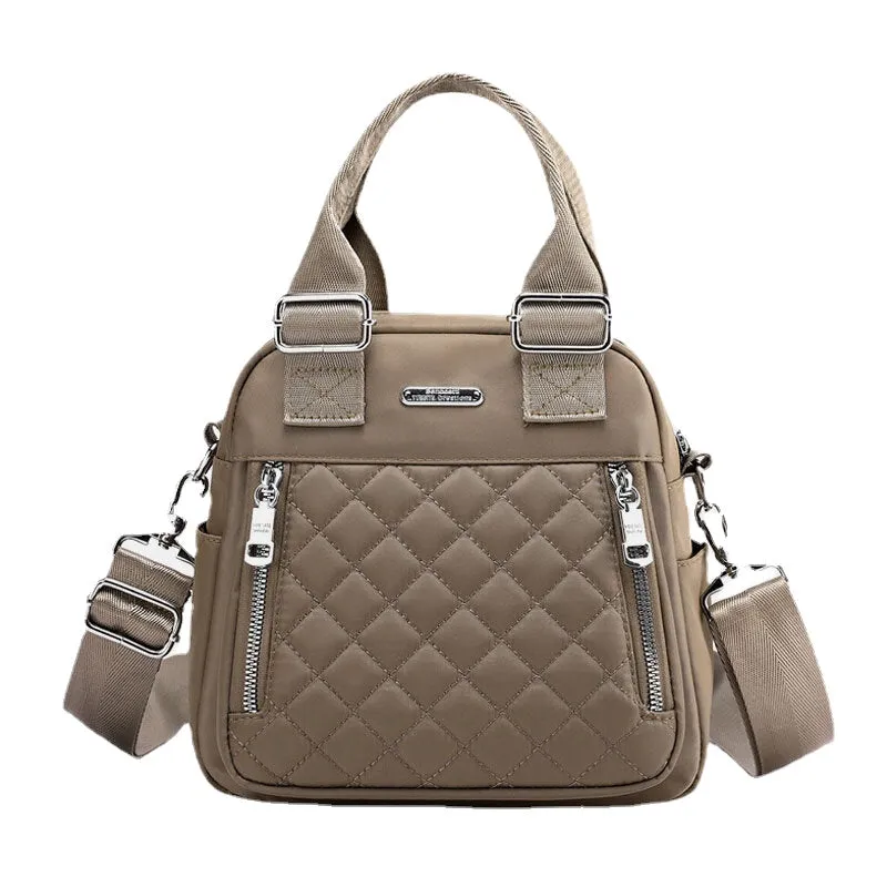 Women Large Capacity Multifunctional Waterproof Multi-Layer Shoulder Bag Backpack