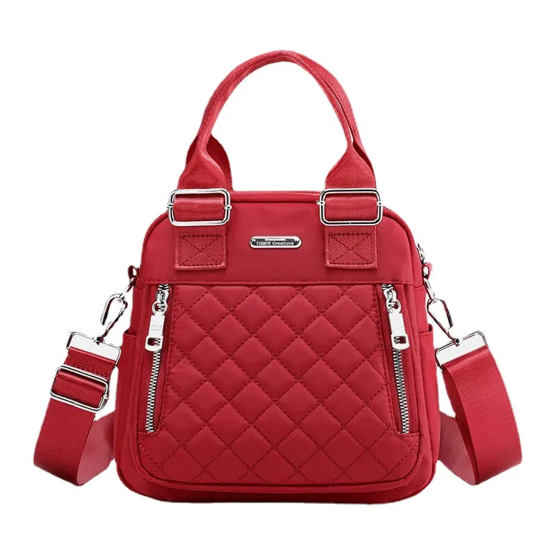 Women Large Capacity Multifunctional Waterproof Multi-Layer Shoulder Bag Backpack