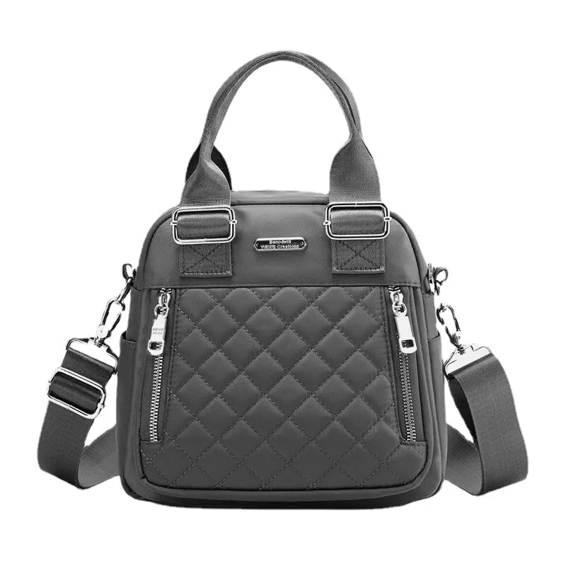Women Large Capacity Multifunctional Waterproof Multi-Layer Shoulder Bag Backpack