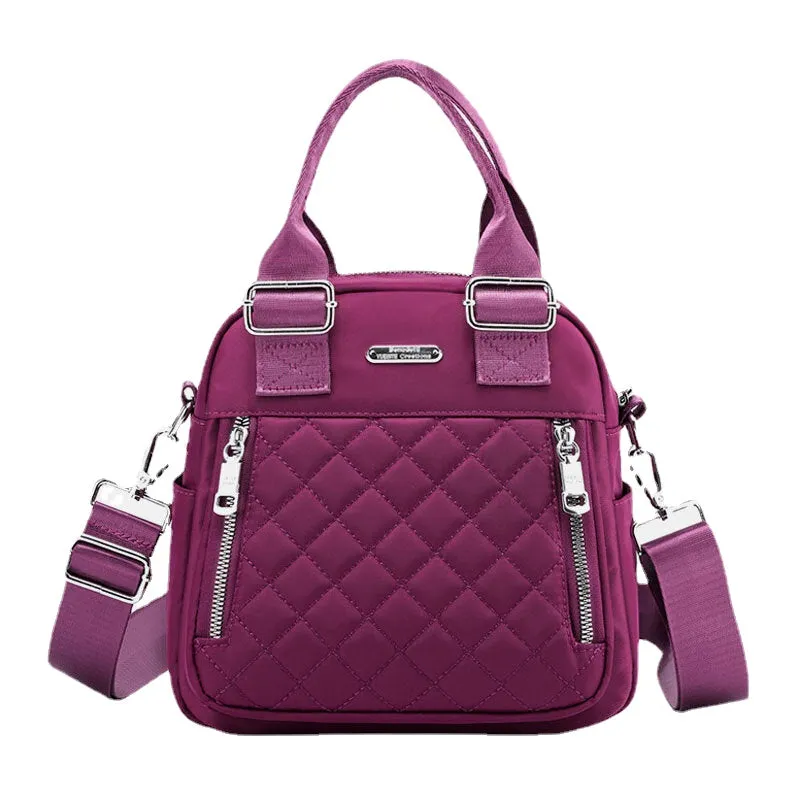 Women Large Capacity Multifunctional Waterproof Multi-Layer Shoulder Bag Backpack