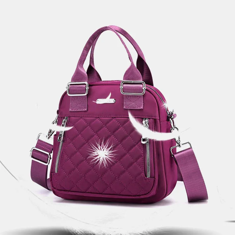 Women Large Capacity Multifunctional Waterproof Multi-Layer Shoulder Bag Backpack