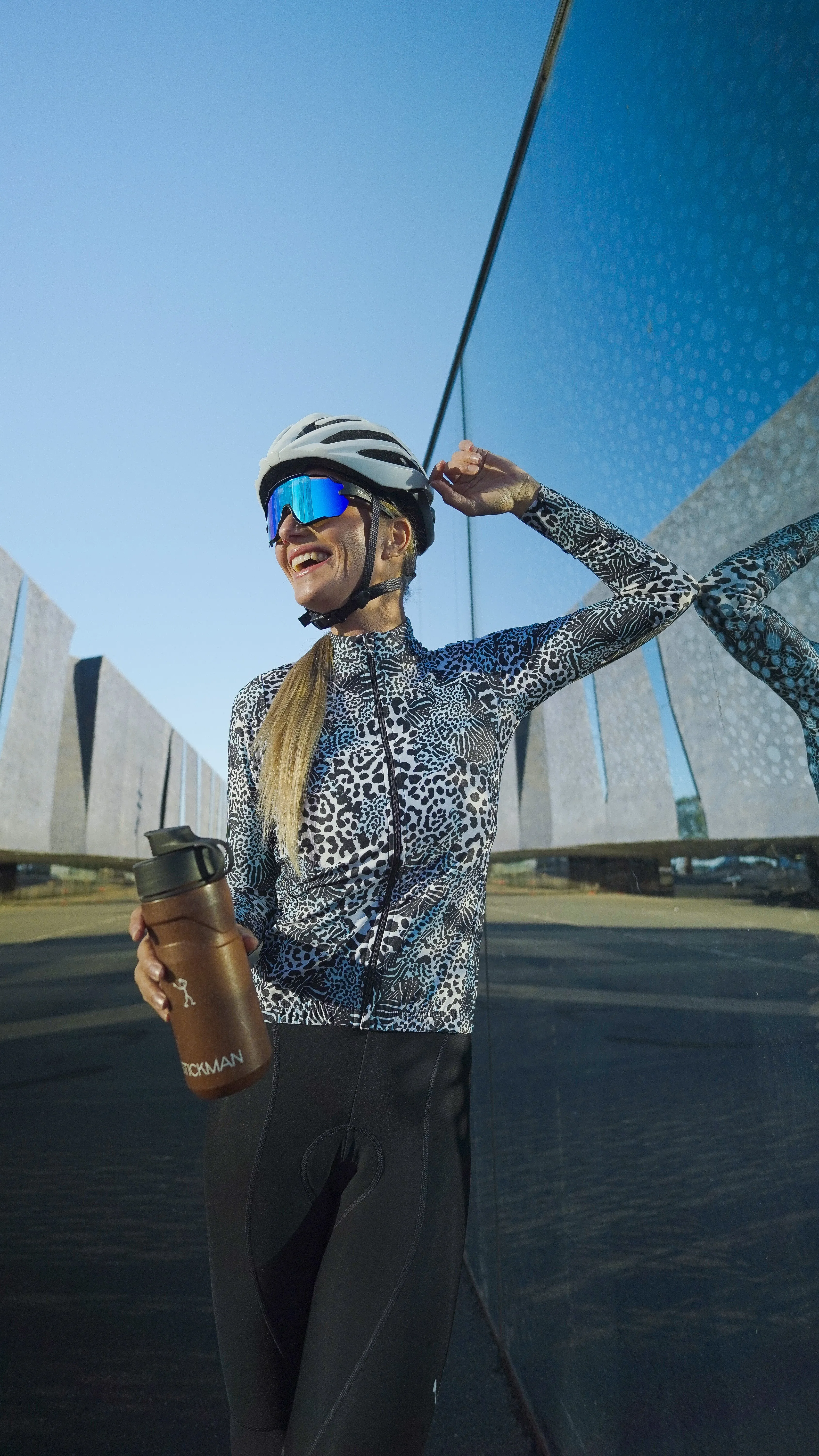 Women's Aero Long-Sleeve Jersey- Snow Leopard