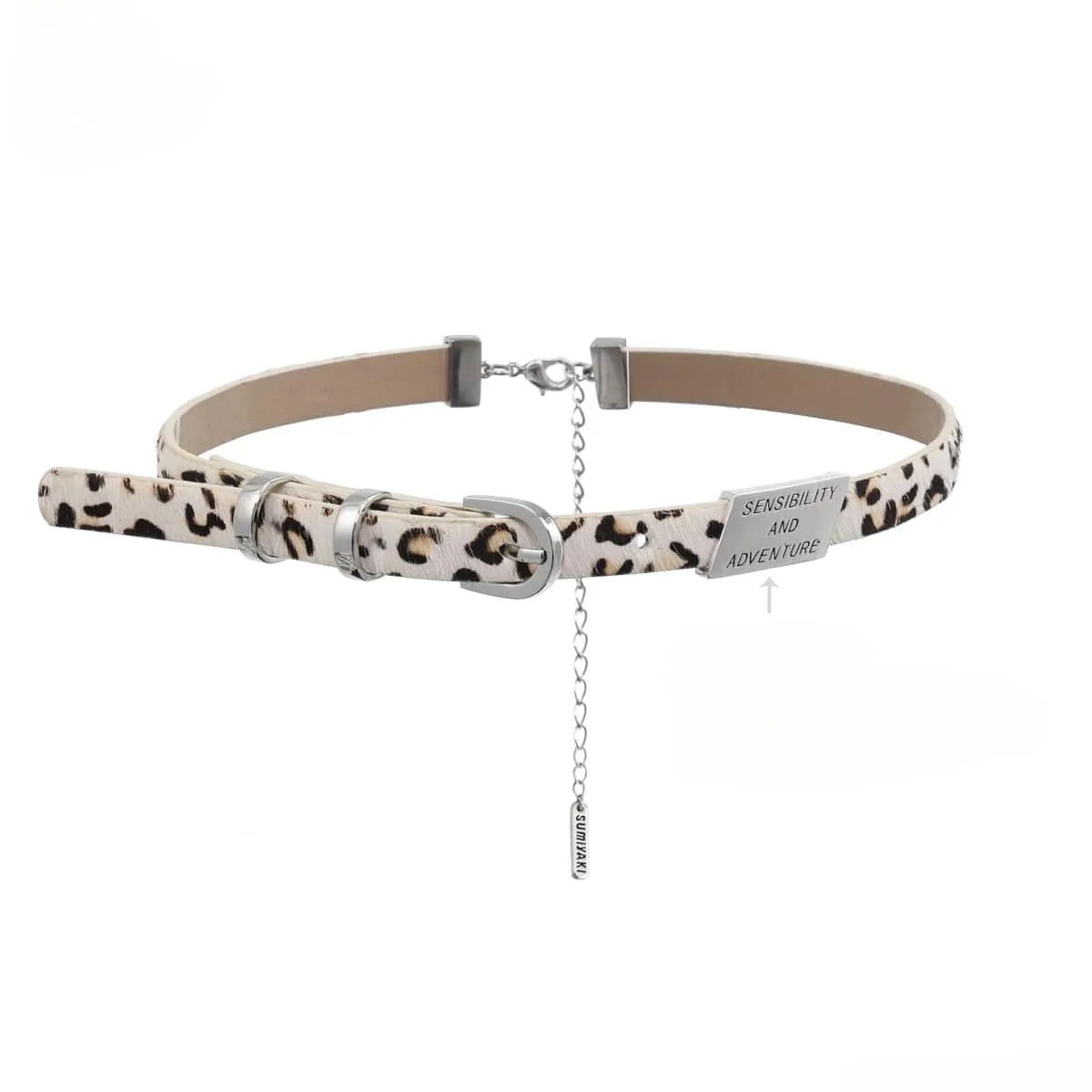 Women's Grunge Leopard Printed Choker