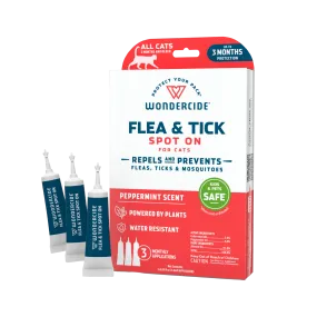 Wondercide 3 Tube Spot On Peppermint Flea & Tick For Cats