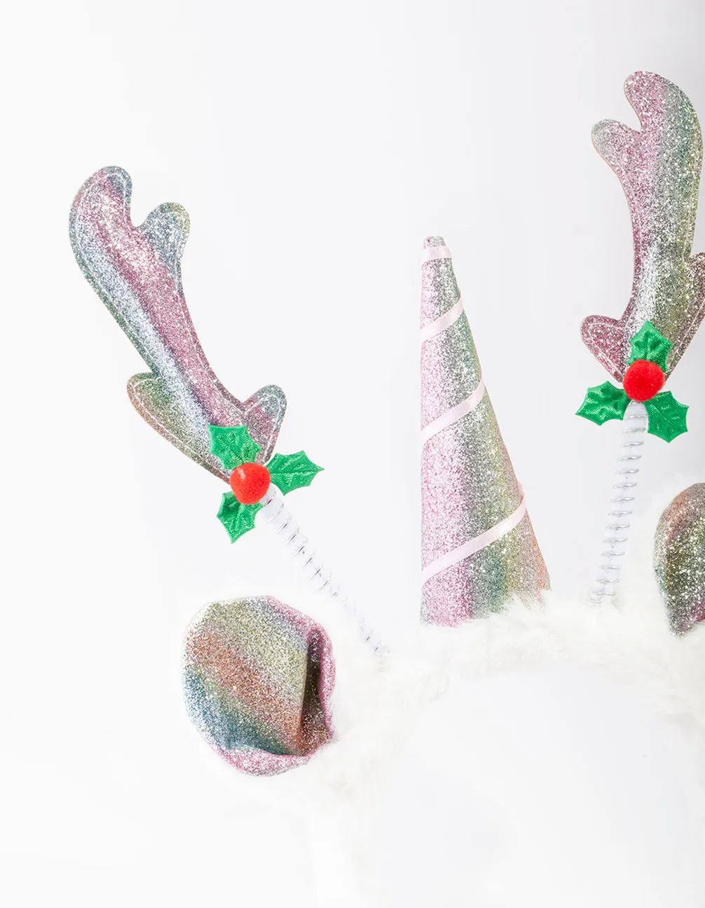 Xmas Fur Unicorn Reindeer Headband