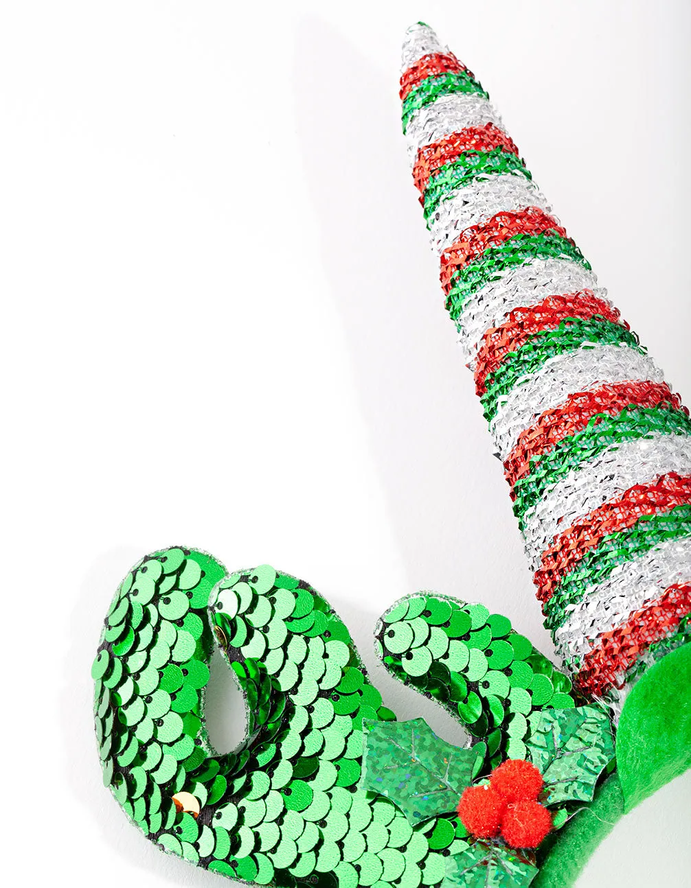 Xmas Green Unicorn Reindeer Headband