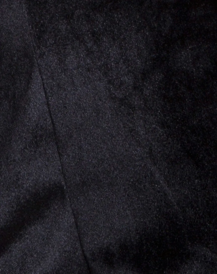 Zuly Pant in Black Velvet